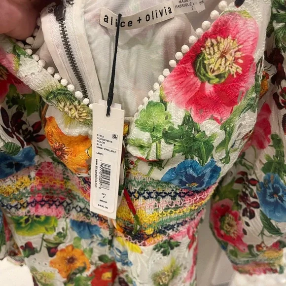 Alice + Olivia Multicolor Floral Dress - Picture 3 of 4
